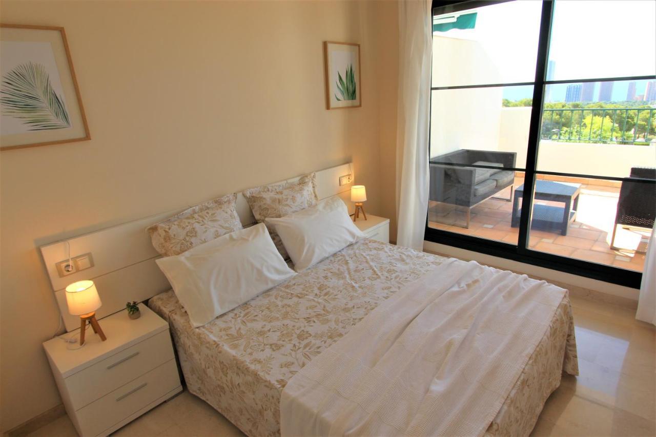 Ferienwohnung Sierra Cortina Apartamento Con Vistas Al Mar Finestrat Exterior foto