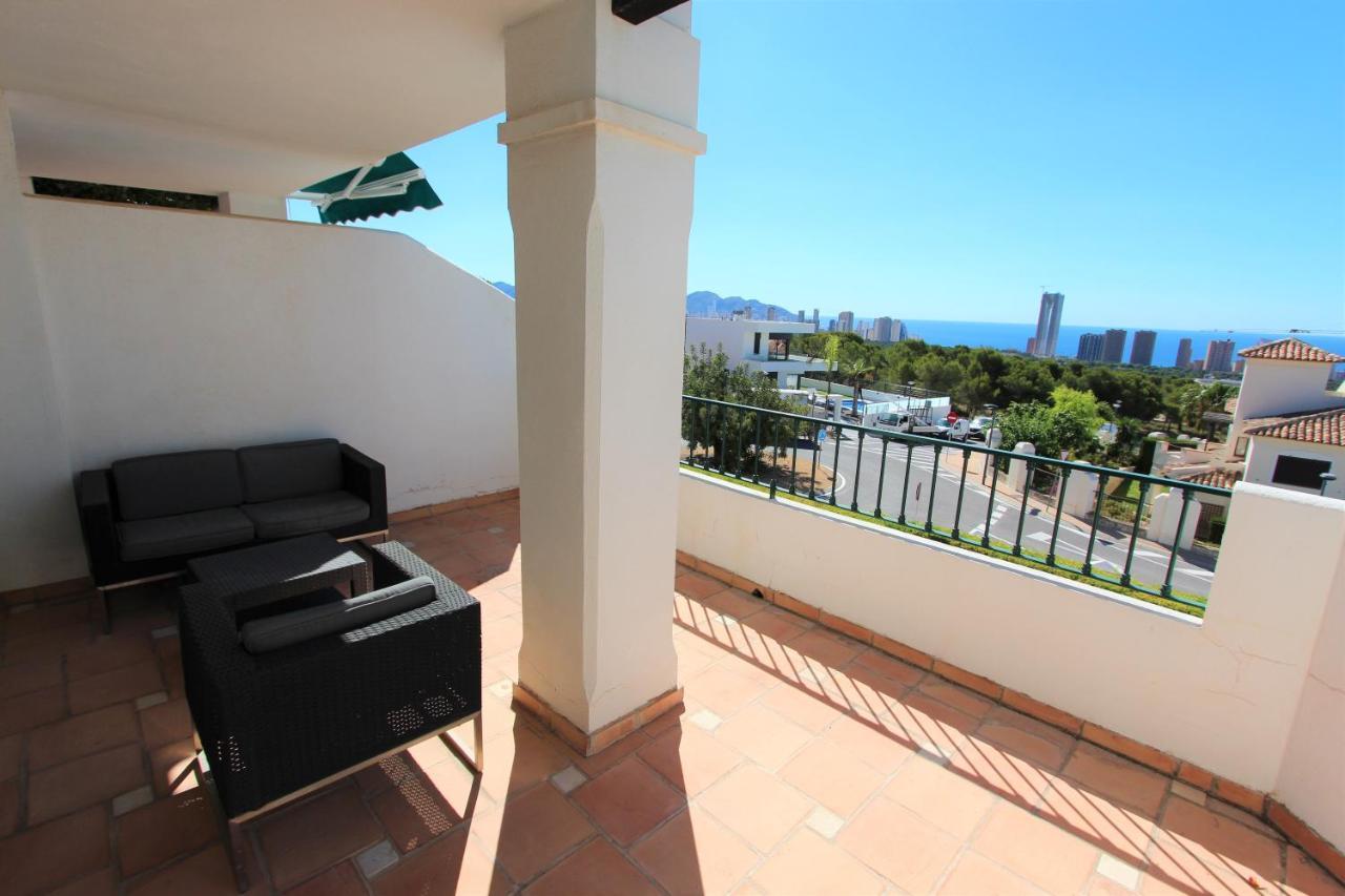 Ferienwohnung Sierra Cortina Apartamento Con Vistas Al Mar Finestrat Exterior foto